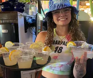 Waitress with shots