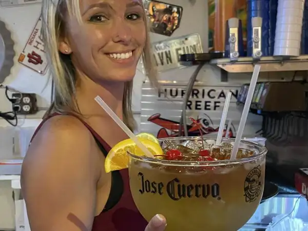Waitress with drinks