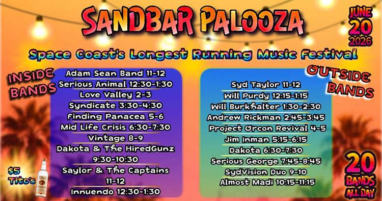 SandbarPalooza 2026 lineup