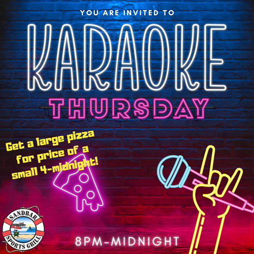 Karaoke Thursday at Sandbar Cocoa Beach